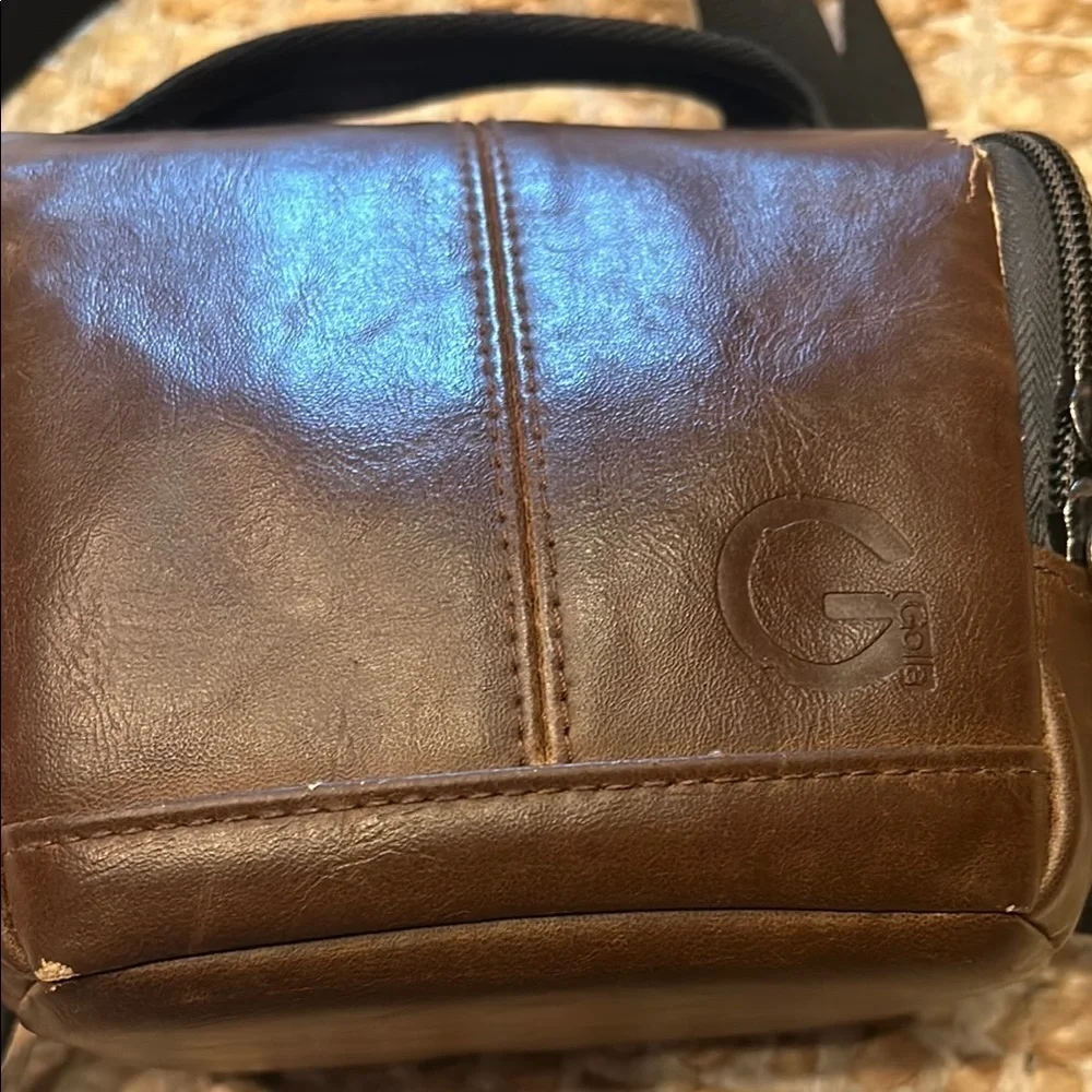 Golla Brown Leather Camera Bag
